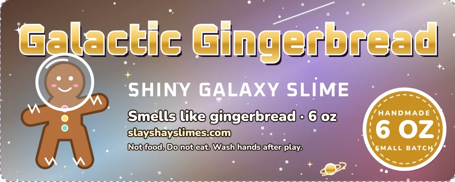 Galactic Gingerbread jar label